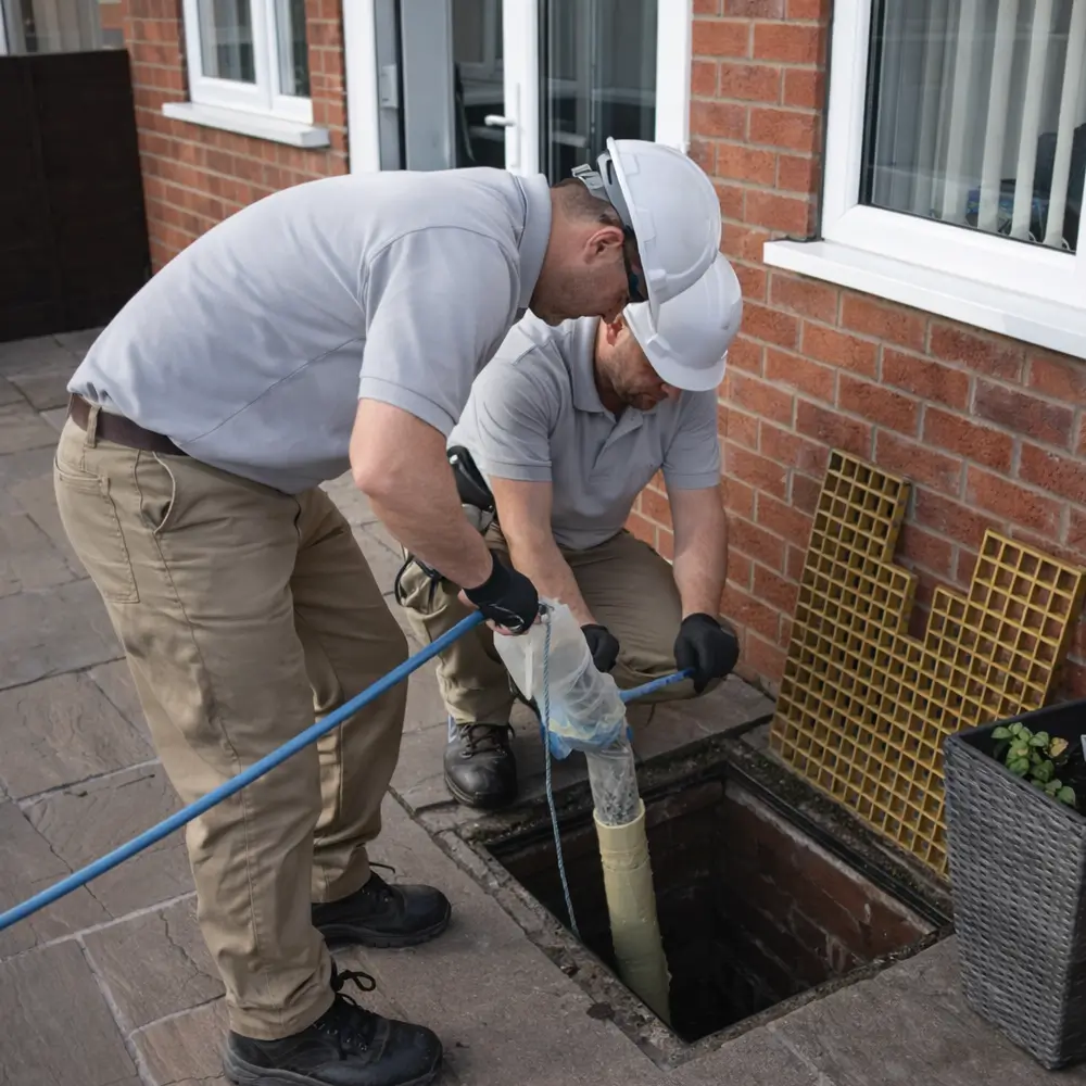 Blocked drain repair service in Newington